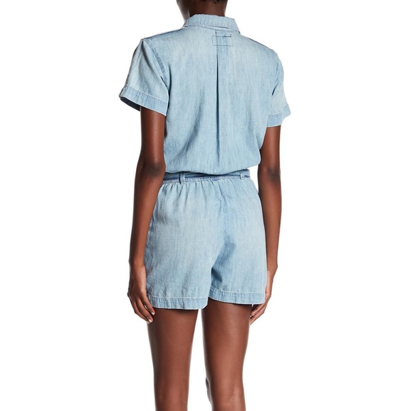 ❌SOLD❌Current/Elliott The Easy Jumper Romper Denim - Picture 2 of 2